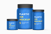 Plastic Jar Mockup, a Packaging Mockup by UnicDesign (Thumbnail 1 of 5)