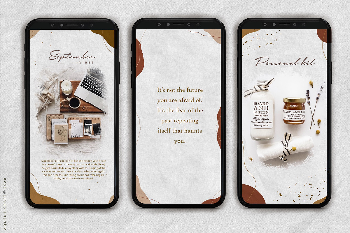 Abstract Earth Tone Instalove, a Social Media Template by aquene (Photo 2 of 10)