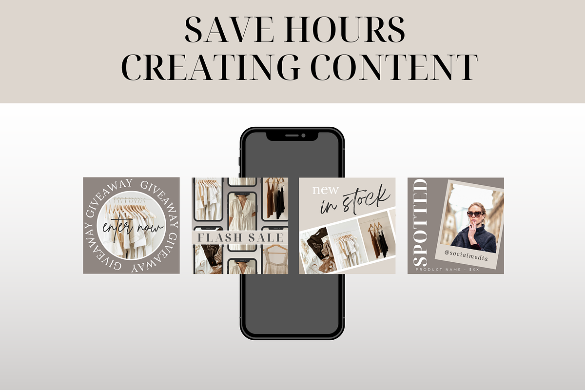 Ecommerce Instagram Templates, a Social Media Template by Oh So Social Boutique (Photo 4 of 5)