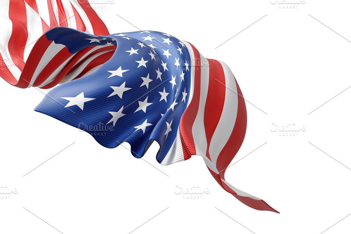 USA or American flag design, an Education Illustration by ArtBackground