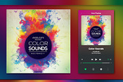 Color Sounds Album Cover Artwork, a Social Media Template by angelicafx (Thumbnail 1 of 3)