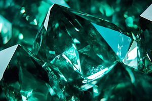 Emerald Green Crystal Formation Macro, a Background Photo by Ales Munt