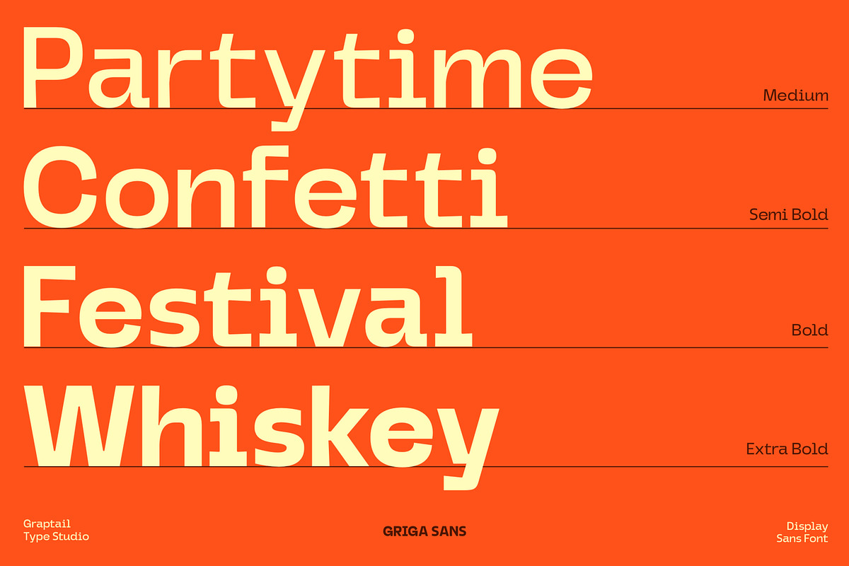 Griga Sans - Font Family, a Sans Serif Font by Graptail (Photo 13 of 18)