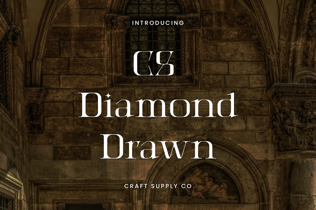 CS Diamond Drawn, a Serif Font by Craft Supply Co. (Photo 1 of 8)