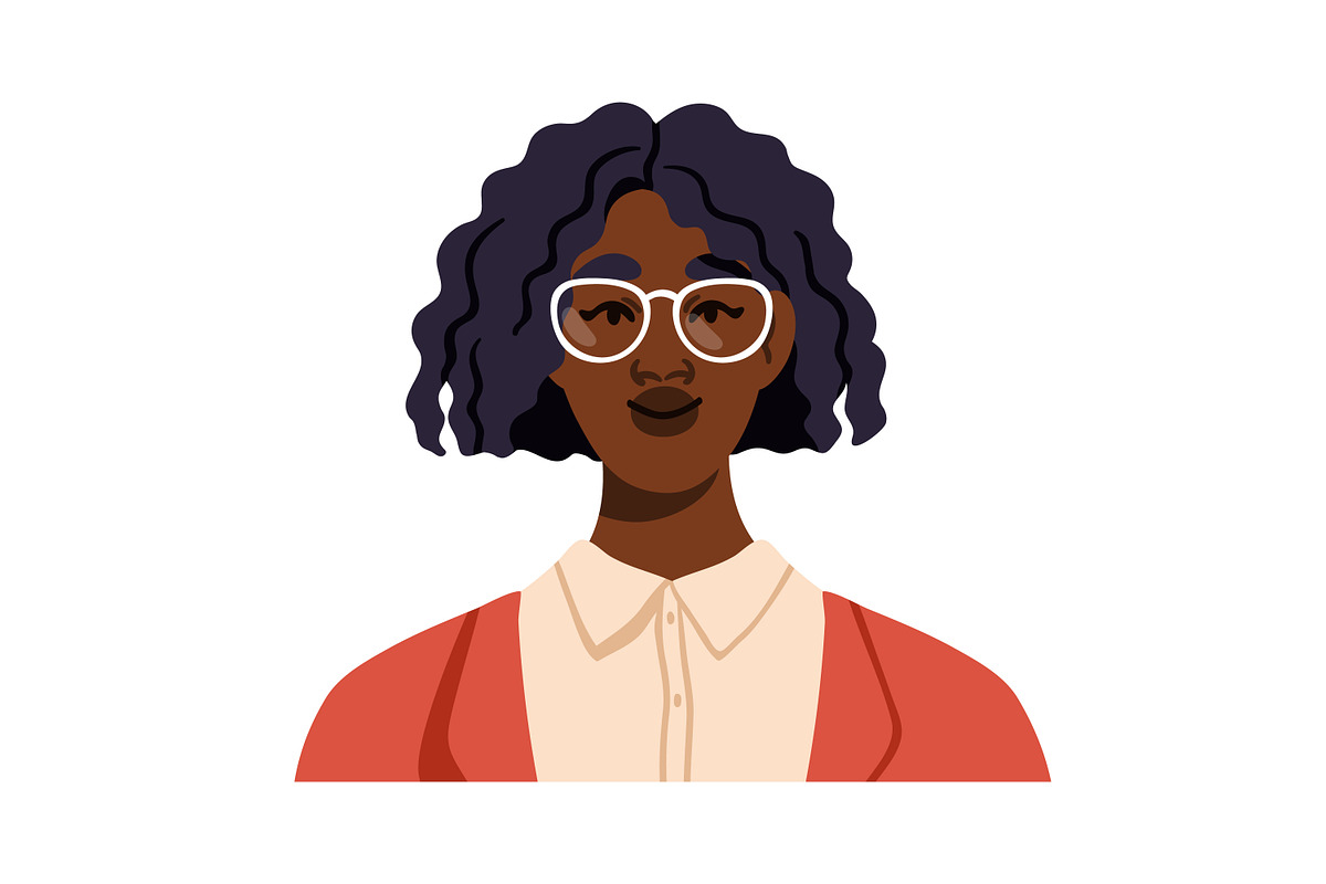 African-American women portraits set, a Person Illustration by Good Studio (Photo 8 of 16)