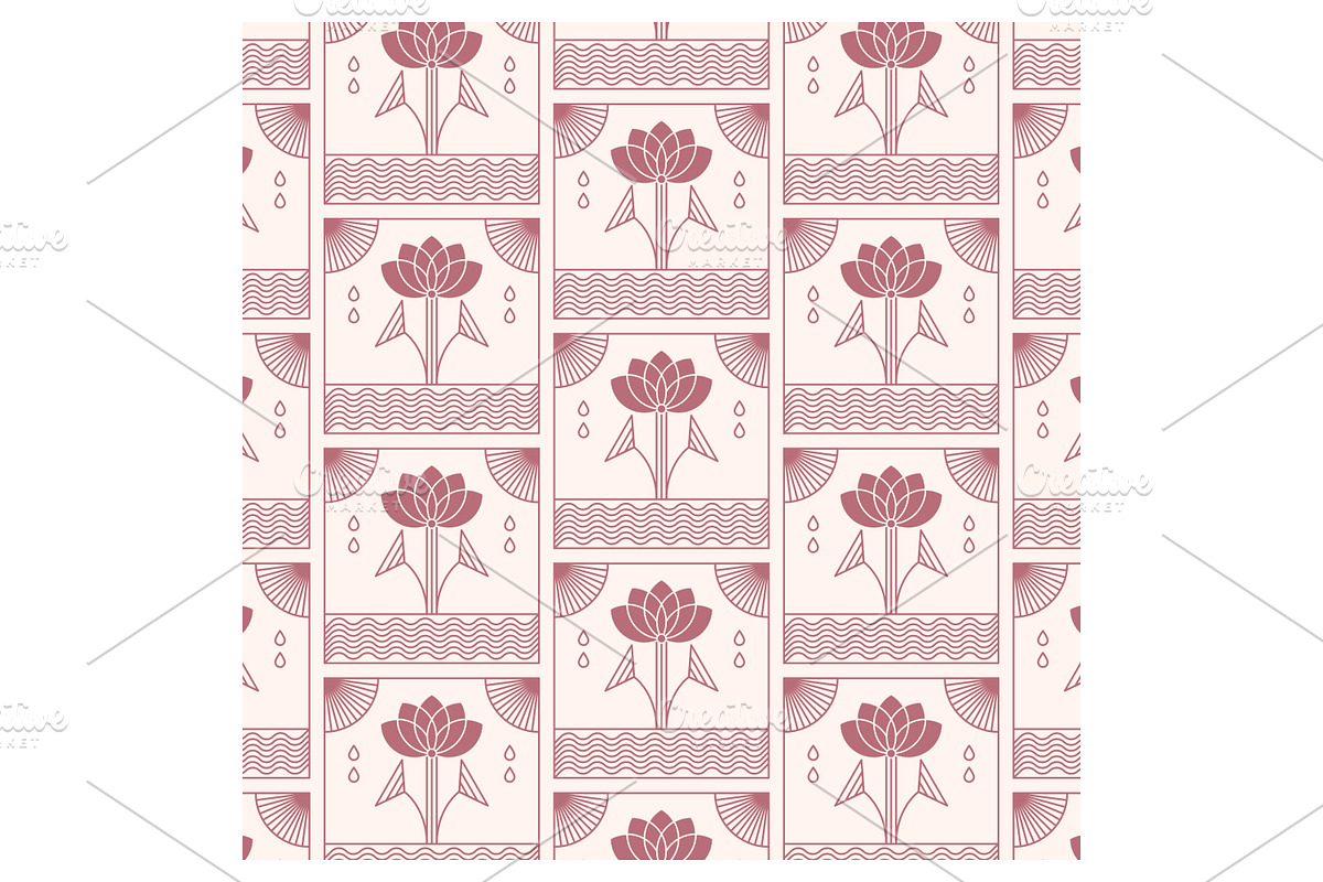 Art Deco Inspired Pattern, a Pattern Graphic by Creative Backgrounds (Photo 2 of 4)