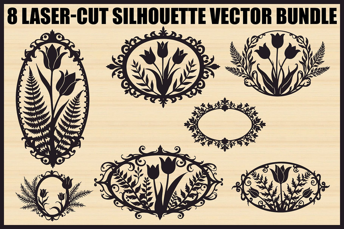 Elegant Floral Frame Set, an Illustration by BIPLOB EXPERT (Photo 1 of 9)