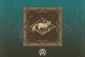 Vintage Red Fox Pattern Bandana