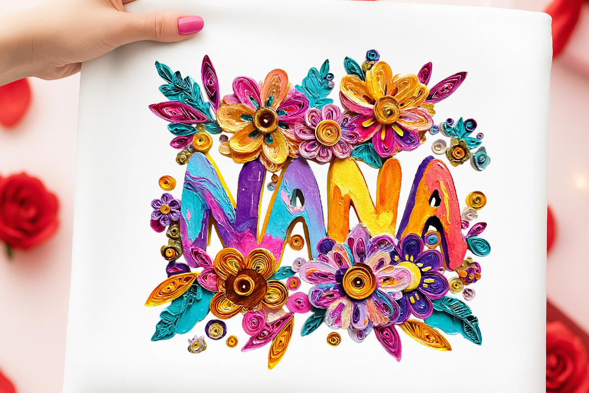 Floral Mom Mama Mothers Day Nana Gig, an Illustration by Digital Artistic99 (Photo 5 of 11)