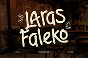 Laras Faleko - Brush Coffee Display, a Handwritten Font by trabaskriya (Thumbnail 1 of 10)