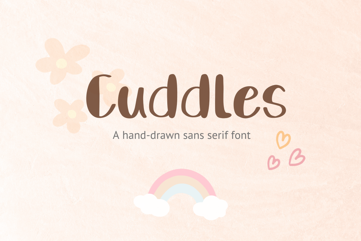 Cuddles - Handwritten Font, a Handwritten Font by ChiraaDesign