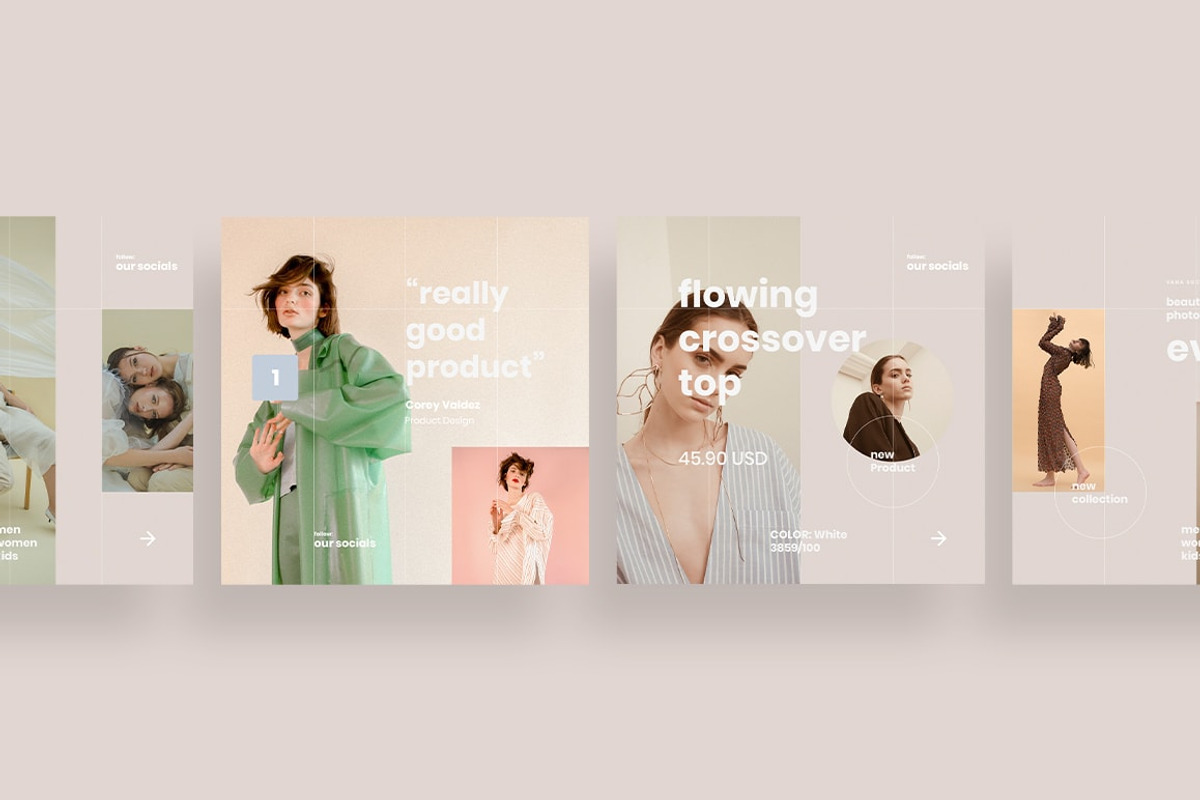 Vana Fashion Instagram Posts, a Social Media Template by CaDesign (Photo 2 of 5)
