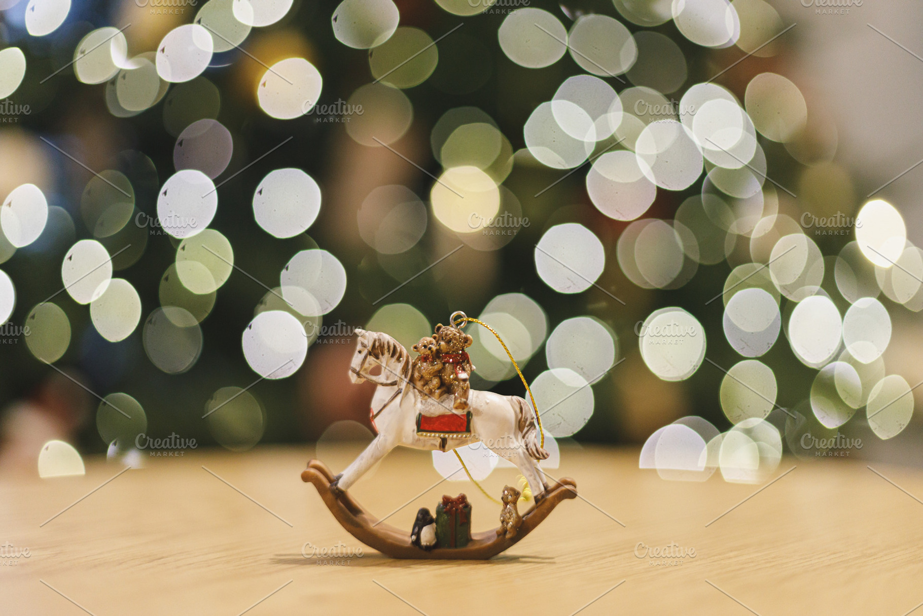 Happy New Year 2026 ! Christmas horse vintage toy on background, a Holiday Photo by Sonjachni