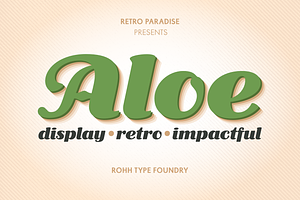RP Aloe Text - retro italic fat face