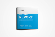 Square Annual Report Brochure, a Brochure Template by New Lines (Thumbnail 1 of 10)