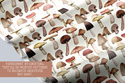 mushrooms clip art hand drawing, a Food Illustration by Cocoa studio by Eliza M (Thumbnail 3 of 4)