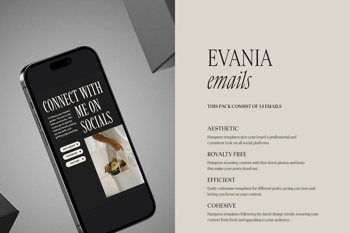 Evania| Canva Email Templates, an Email Template by Rare Muse (Photo 2 of 8)