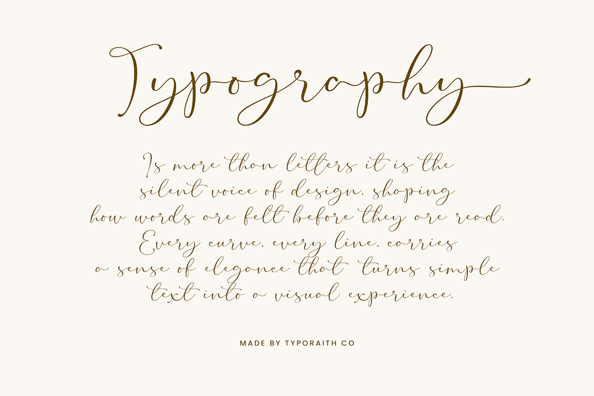 Raissa | Elegant Script Font, a Handwritten Font by Typoraith Co (Photo 11 of 12)