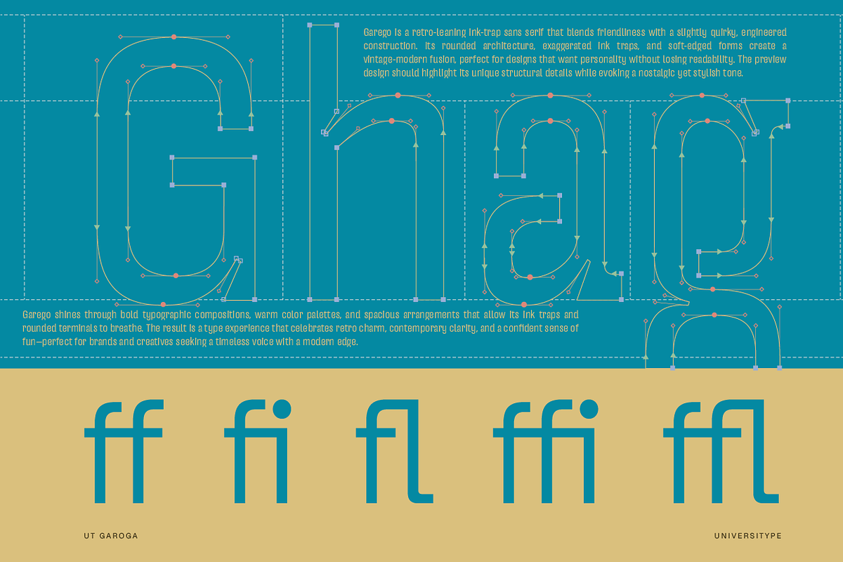 UT Garoga - An Inktrap Sans Serif, a Sans Serif Font by Universitype (Photo 3 of 14)