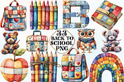 Patchwork Back to School Sublimation, an Illustration by CraftArtStudio (Thumbnail 1 of 6)