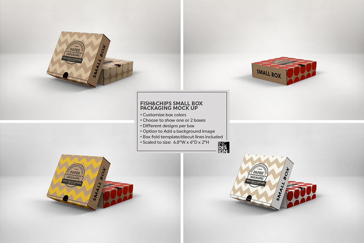 VOL.7 Food Box Packaging Mockups, a Cups & Container Mockup by INCDesign (Photo 7 of 21)