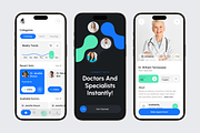 Doctor Appointment App UI, an App Template by Brickclay (Thumbnail 4 of 6)