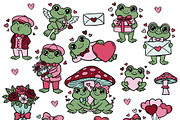 Valentine Frogs PNG SVG Clipart, an Animal Illustration by Huckleberry Hearts (Thumbnail 3 of 4)