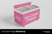 Ice Cream Fridge 3D Mockup PSD, a Merchandise Mockup by Akrinity Digital (Thumbnail 1 of 4)