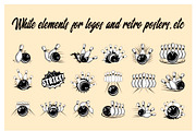 Bowling skittles & ball crushing set, a Sport Illustration by Lettering_Logo (Thumbnail 3 of 3)