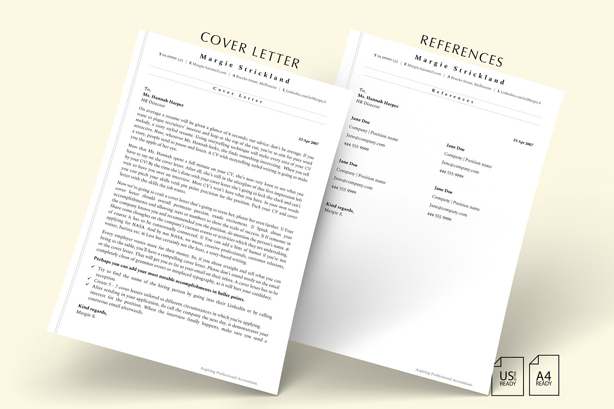 Accountant CV Template | CV Template, a Resume Template by Career Canvas (Photo 3 of 11)