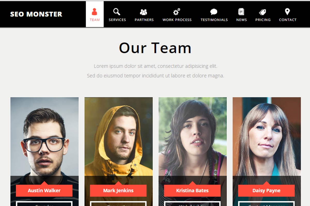 SEO Monster - Creative Muse Template, a Landing Page Template by Vladimir Chernyshov (Photo 3 of 5)