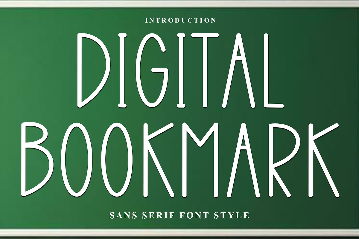 Digital Bookmark, a Sans Serif Font by FreshTypeINK (Photo 1 of 7)
