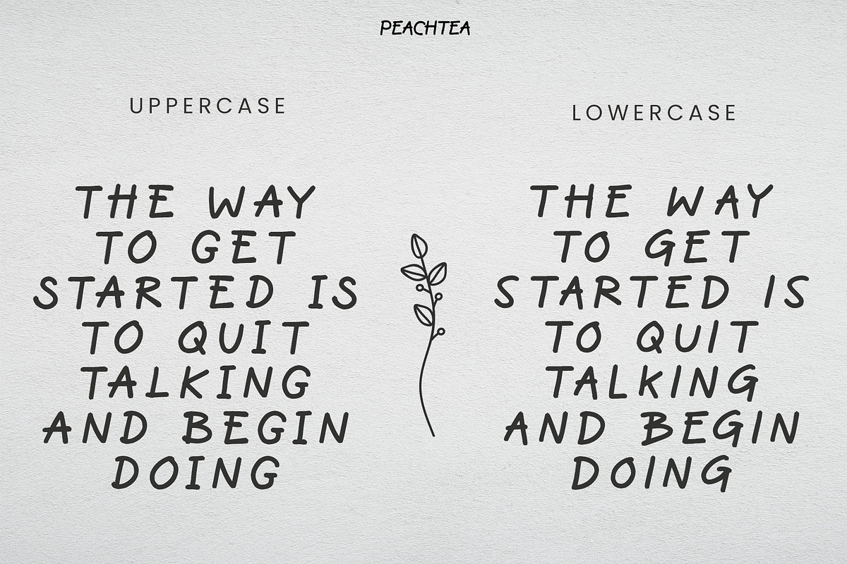Peachtea Modern Handwritten Font, a Handwritten Font by roomspace creative lab (Photo 9 of 12)
