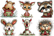 Funny Panic Animals Clipart Bundle, an Illustration by Craft Nest (Thumbnail 10 of 11)