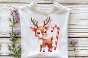Quirky Christmas Reindeer Clipart, an Illustration by CraftArtStudio (Thumbnail 5 of 6)