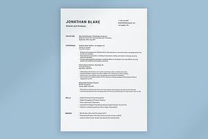 Professional Resume Template, a Resume Template by Cassandra Cappello