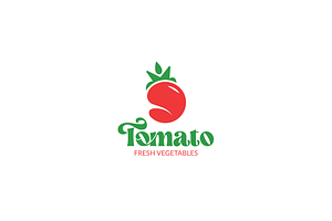 Tomato Fresh Vegetables Logo