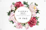 Roses set, a Decorative Illustration by ollalya (Thumbnail 1 of 4)