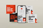 Instagram Post Mockup, an iPhone Mockup by Difa Design (Thumbnail 6 of 6)