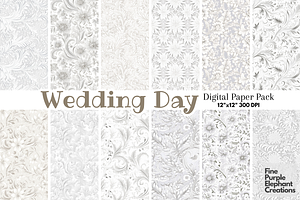 White Wedding Lace Flourish