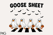 Funny Halloween Silly Goose Sheet, an Illustration by Black Bird Studio (Thumbnail 1 of 4)