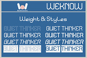 Quiet Thinker font, a Sans Serif Font by weknow (Thumbnail 7 of 8)