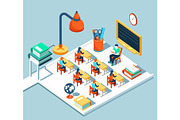 Classroom concept with teacher, an Education Illustration by Yayasya (Thumbnail 1 of 3)