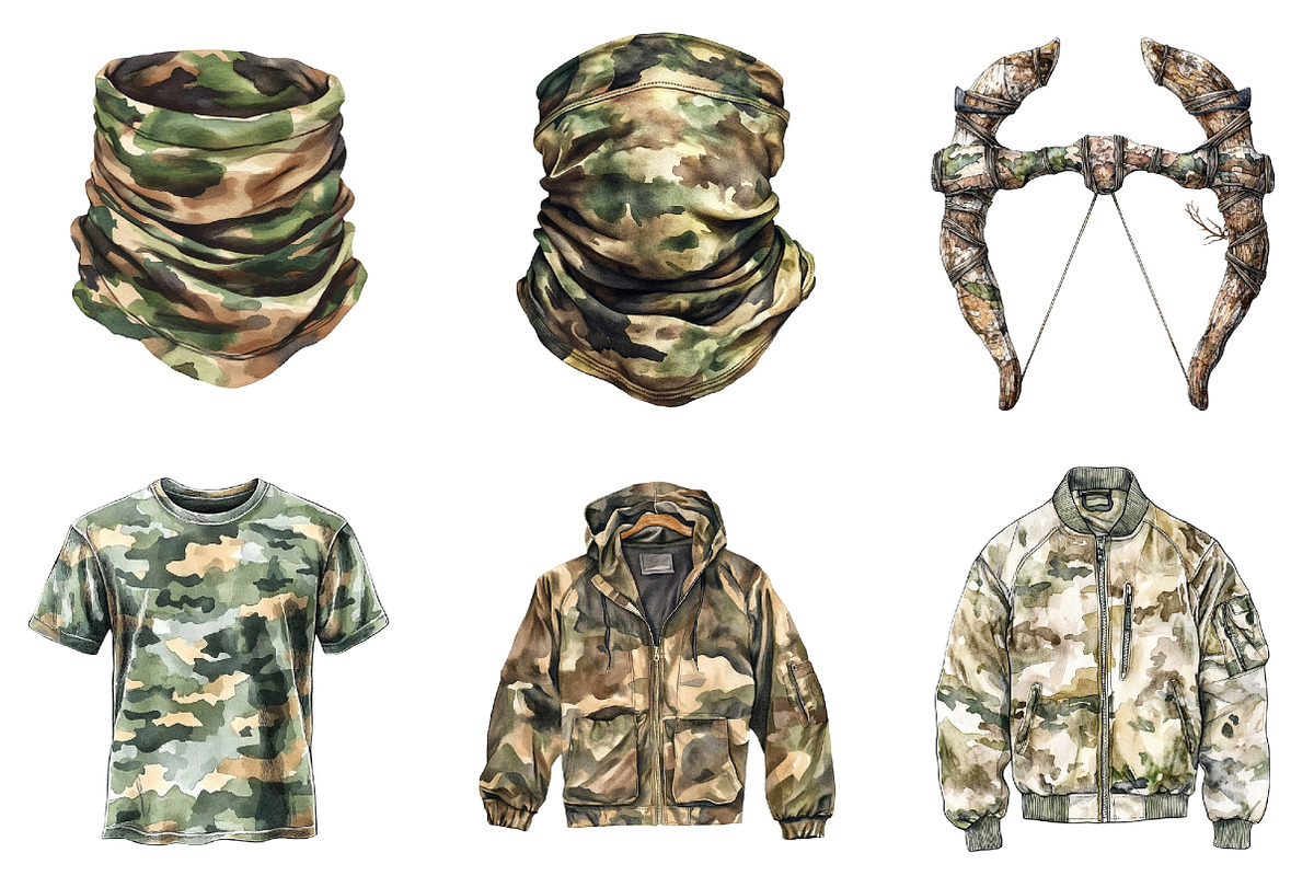 Hunting and Fishing Clipart, an Illustration by CitraGraphics (Photo 4 of 5)