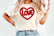 Chunky Yarn LOVE Heart, an Illustration by Watercolor design (Thumbnail 3 of 3)
