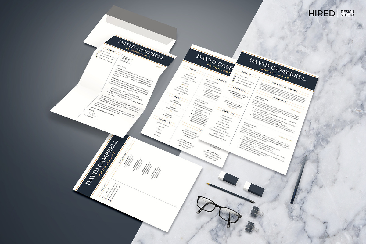 Resume for Engineer. Engineering CV, a Resume Template by HIRED Design Studio (Photo 5 of 11)