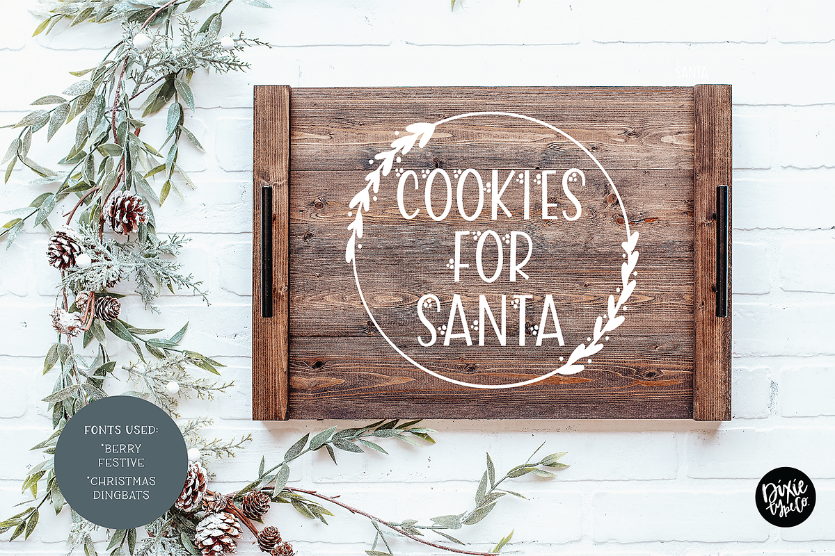 BERRY FESTIVE Farmhouse Christmas, a Sans Serif Font by Blush Font Co. (Photo 6 of 6)