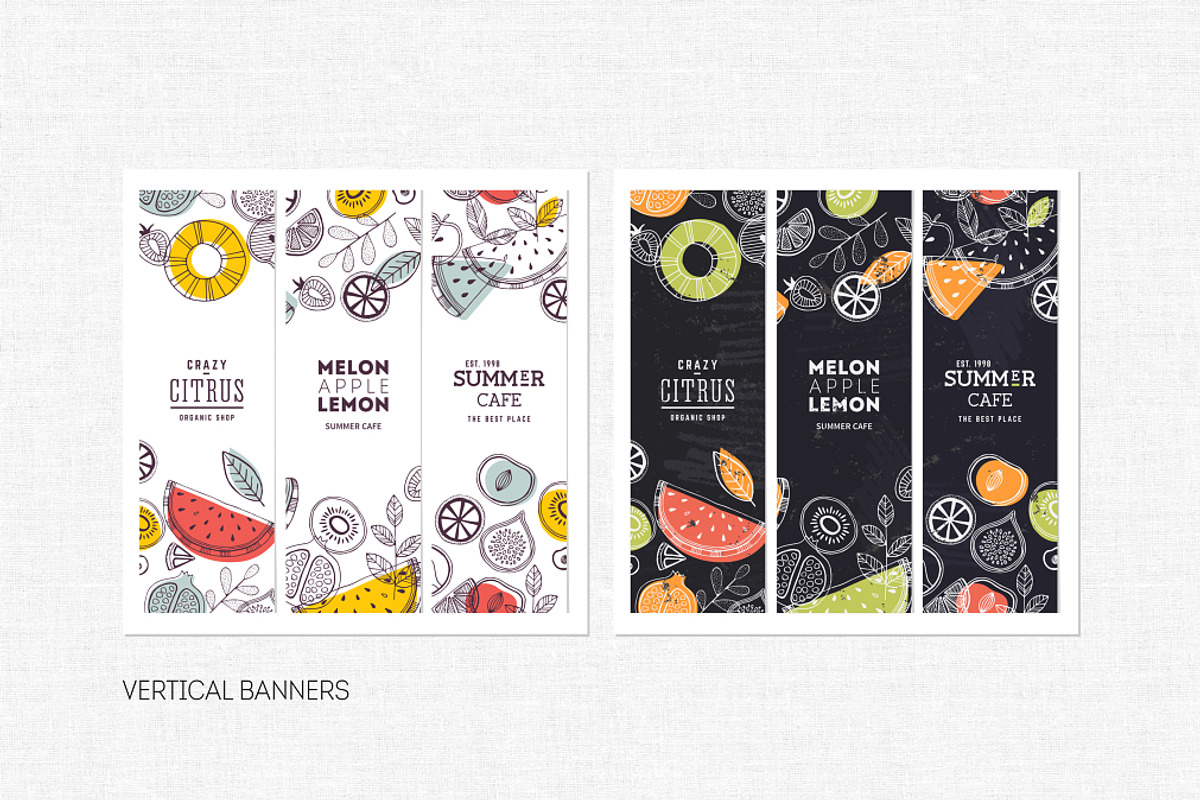 Fruit illustrations, an Illustration by adehoidar (Photo 5 of 5)