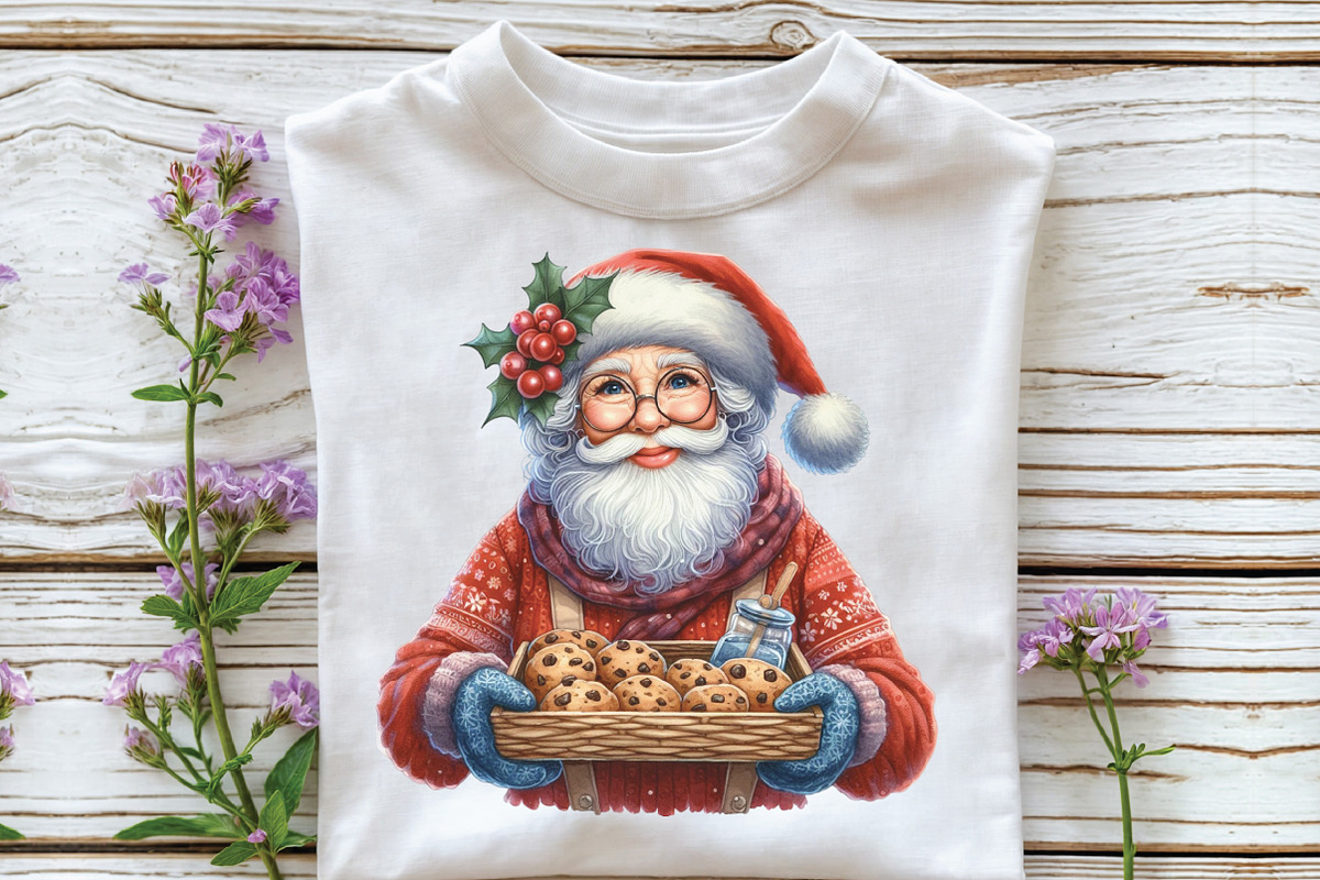 Funny Old Lady Christmas Sublimation, an Illustration by CraftArtStudio (Photo 4 of 6)