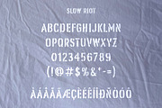 Slow Riot, a Sans Serif Font by Megflags (Thumbnail 3 of 9)